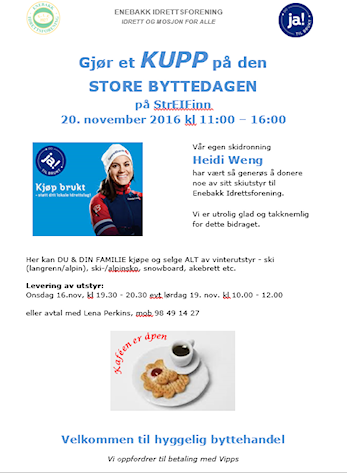 Bli med på den store BYTTEDAGEN på StrEIFinn